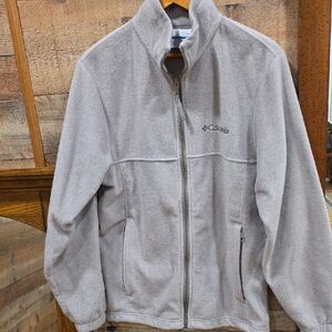 Columbia Light Gray Fleece Jacket